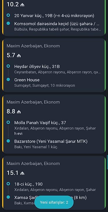 barista part time: Maxim Ve Omega .Taksi Profili Arendaya Verilir. isteyenler elaqe — 2