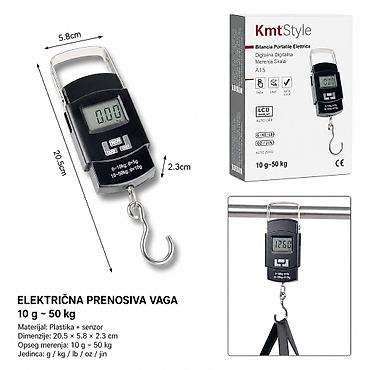KMT Elektronska viseća vaga 5406907 Prenosiva digitalna vaga sa kukom