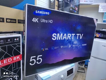 автомобильный телевизор: Телевизоры Samsung Android 13 с голосовым управлением, 55 дюймовый 130