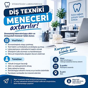 24 saat stomatoloq: Marketoloq tələb olunur, İstənilən yaş, 1 ildən az təcrübə — 1