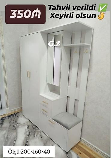 en ucuz perde: *Dəhliz Dolabı 350Azn* ✔️İstehsal Rusiya Laminat 18/lik qalınlıqda — 1