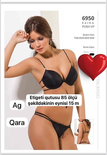 Другая мужская одежда: Qadın alt paltarı dəsti - Model: Şəkildəki kimi dəbli və zərif dizayn — 2