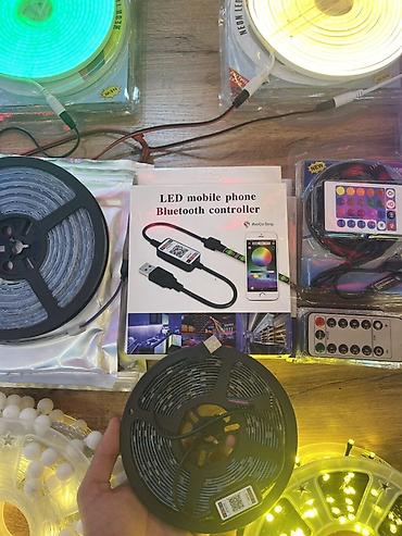 komputer sekli: RGB LED lent dəsti – Bluetooth və pultla idarəetmə - LED lent: çevik — 1