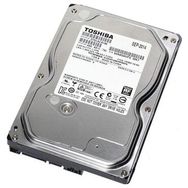 Жесткие диски, переносные винчестеры: Накопитель, Б/у, Toshiba, HDD, 1 ТБ, 3.5", Для ПК