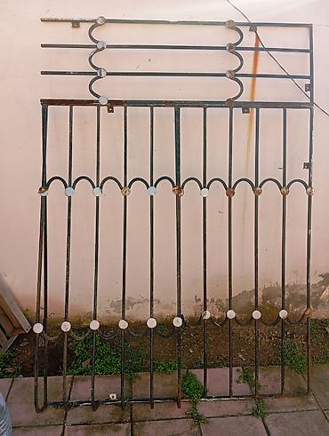 Metalkonstruksiya pəncərə barmaqlığı - Material: qalın divarlı