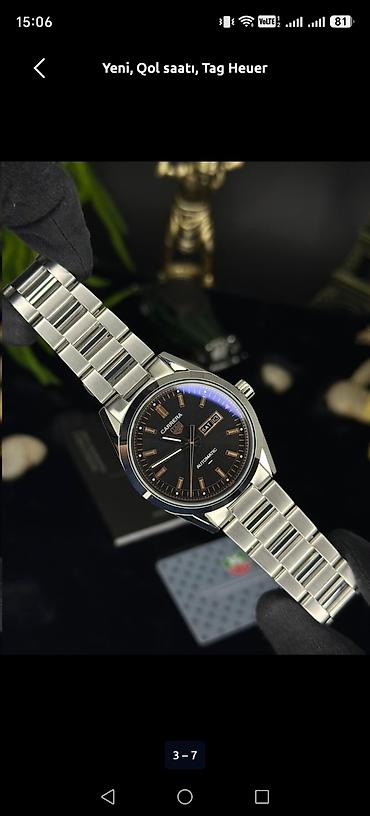 3d saat: Yeni, Qol saatı, Tag Heuer, rəng - Göy — 2