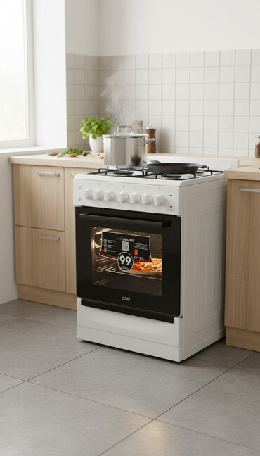 Кухонные плиты и варочные поверхности: Artel, Газовая, Механическое, Напольная, Б/у, Полная оплата — 2