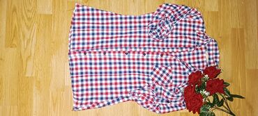 zara top na jedno rame: Muška košulja sa dugim rukavima, kariranog uzorka u kombinaciji