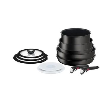 набор ножей: Цвет - Черный, Антипригарный, Tefal, Франция
