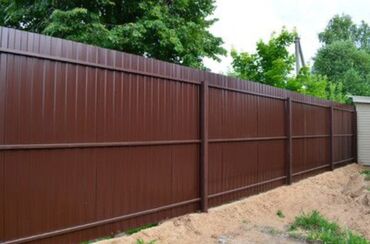 Профлисты для заборов: Заборы из профнастила под ключ - Материал: стальной профнастил с — 10