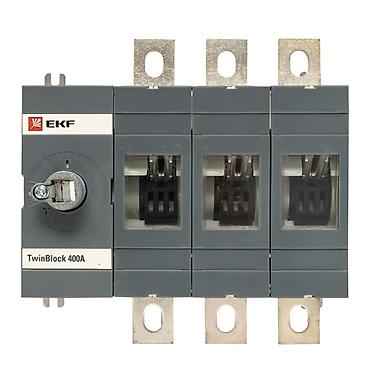 Рубильник-разъединитель EKF TwinBlock 400A, 3P Назначение: -