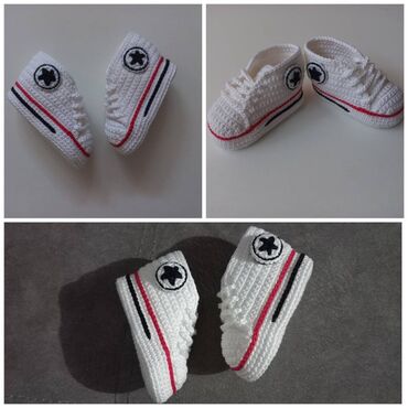 Patike: Heklane nehodajuće patike za bebe, dečake I devojčice, od pamučnog na lalafo.rs — 4 Patike: Heklane nehodajuće patike za bebe, dečake I devojčice, od pamučnog — 4