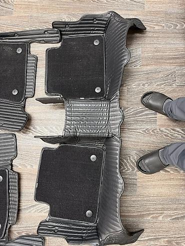 Полики: 5D Экокожа Полики Для салона Mercedes-Benz, цвет - Черный, Б/у, Самовывоз — 5