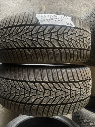 Шины: Шины 245 / 40 / R 20, Зима, Б/у, Пара, Легковые, Корея, Hankook