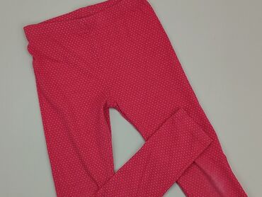 legginsy w kwiatki dla dziewczynki: Leggings for kids, 4-5 years, 104/110, condition - Fair