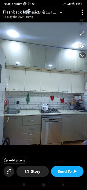 Mətbəx mebeli: Mətbəx mebeli dəsti - Üst-üstə iki qat asma şkaflar: yüksək — 3