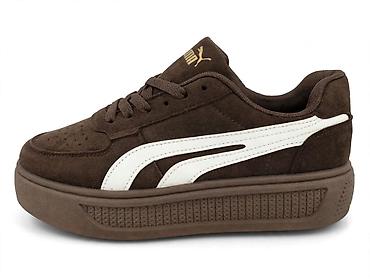 puma velicina u cm: Puma kožne patike – braon antilop sa belom bočnom prugom - Model sa — 1