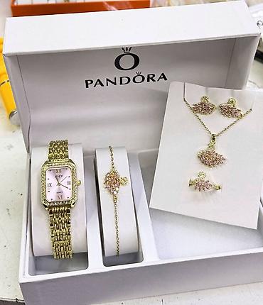 серебро наборы: Подарочный набор украшений Pandora Состав набора: - Наручные часы на — 1