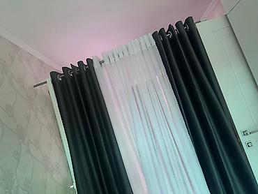 bed sheets: Комплект штор для окна: - Плотные портьеры глубокого — 1