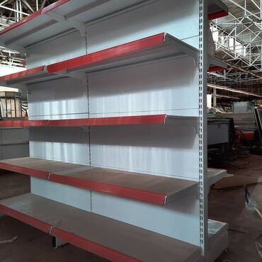 Rəf vitrinləri: Mağaza və marketlər üçün divar və ikitərəfki vitrin rəflər Vitrin — 2