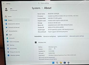 Dell: Б/у Dell XPS, 13.3 ", Intel Core i5, 256 ГБ, Самовывоз — 3