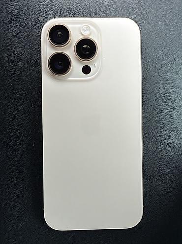 Уюлдук телефондор жана аксессуарлар: IPhone 16 Pro, Колдонулган, 256 ГБ, Natural Titanium, Куту, 89 % — 3