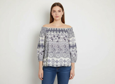 modne duże rozmiary tuniki: Women's blouse, size L