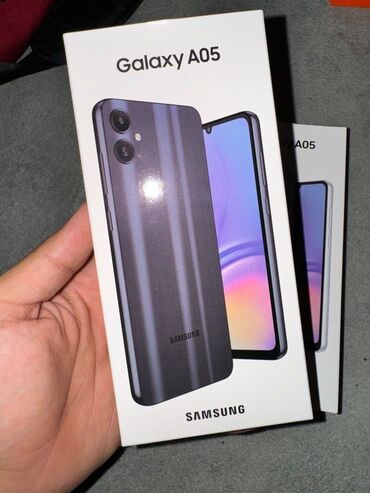 50 azn telefonlar: Samsung Galaxy A05, 128 ГБ, цвет - Синий, Сенсорный, Две SIM карты, Face ID