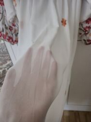 Gündəlik donlar: Ağ rəngdə, uzun, romantik üslublu don. - Material: yüngül, uçuşan — 3