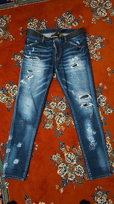 Cinslər: (Dsquared2) 32 razmer cox az geyinilib - Rəng: tünd mavi, yuyulmuş — 1