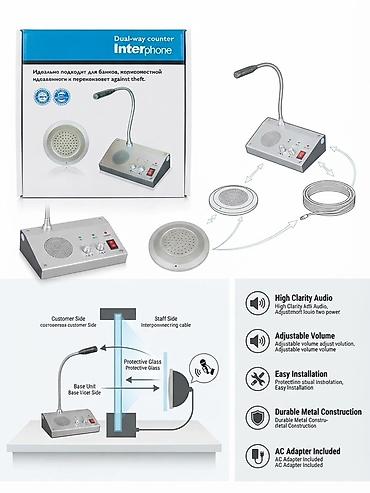 Двусторонняя переговорная система Interphone для касс и стоек