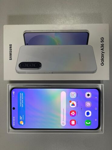 самсунг телефондор: Samsung Galaxy A36, Колдонулган, 256 ГБ, 2 SIM