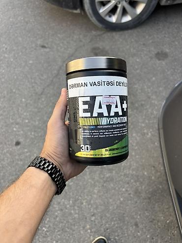 Аминокислоты: Məhsul: EAA+ Hydration – Esensial amin turşuları və elektrolit — 1