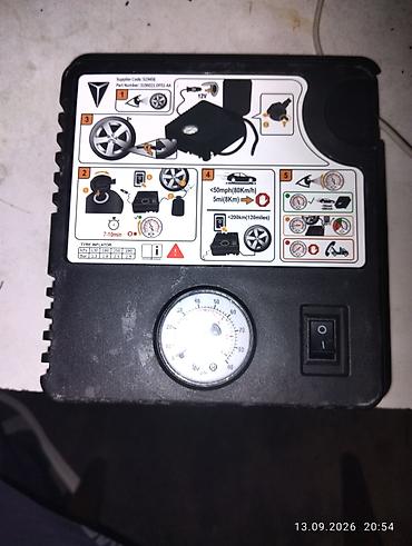 Avtomobil təkəri üçün 12V kompressor və təmir komplekti - Avtomobilin
