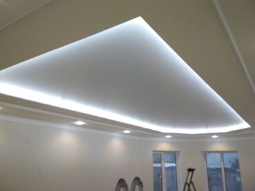 Натяжной потолок: Натяжной потолок Глянцевое, Матовое, 3D потолки Гарантия, Бесплатная консультация, Бесплатный замер — 5