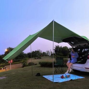 палатка на авто: Тент-Маркиза (4,4м X 2м) для внедорожника, микроавтобуса, легкового