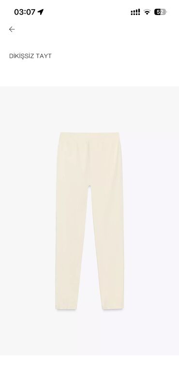 Kolleksiya kartları: Zara teze tayt. ekru reng
M-L ölçü — 10
