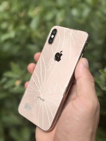 iphone 10 en ucuz: IPhone Xs, 64 GB, Qızılı, Barmaq izi, Simsiz şarj, Face ID