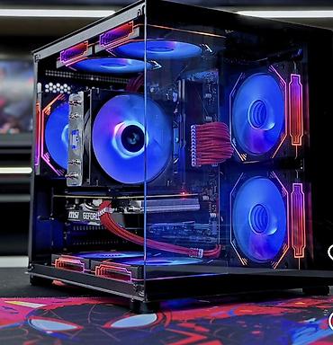 Настольные ПК и рабочие станции: Игровой и офисный ПК полный комплект наушник, колонка, монитор, мышь — 1