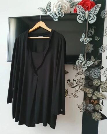 Рубашки и блузы: 4XL (EU 48), цвет - Черный