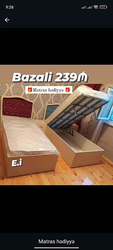 kravat islenmis: Yeni, Təknəfərlik çarpayı, Bazalı, Matras ilə, Siyirməsiz — 1