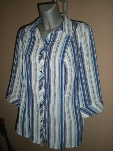 jakne xxl: C&A, 2XL (EU 44), Polyester, Stripes, color - Light blue