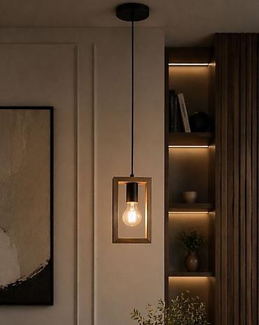 taxta listurlar: Çılçıraq, 1 lampa, Taxta — 1