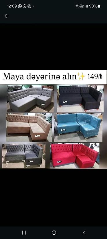 kuxna künc divan: Künc divan dəsti – müxtəlif rənglərdə - Modellər: künc formasında — 1