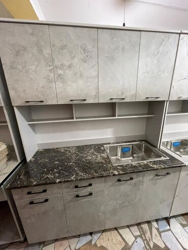 Кухонные гарнитуры: Кухонный гарнитур, Новый, цвет - Белый, ДСП, Бесплатная доставка — 11