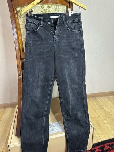 Черные джинсы DT JIA - Классический прямой крой - Плотный деним