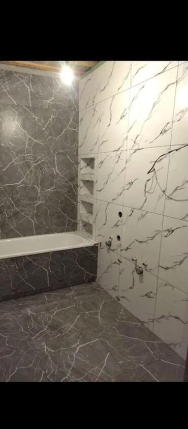 Укладка плитки: Услуги по облицовке ванных комнат и душевых плиткой/керамогранитом под — 10