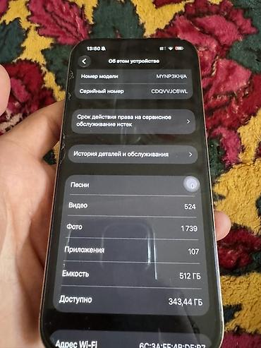 iphone 17 pro max 2tb: IPhone 16 Pro, Б/у, 512 ГБ — 8