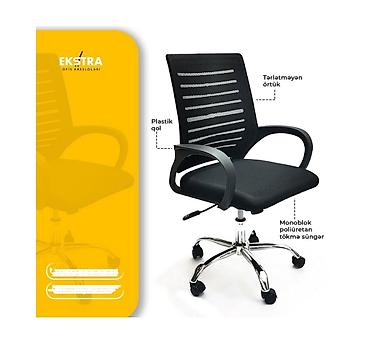 Ofis mebeli: Yeni, Təkərli, Qolları tənzimlənmir, Parça — 4