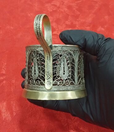 arshia столовые приборы: Çay dəsti, rəng - Gümüşü, Metal, 3 nəfərlik, SSRİ